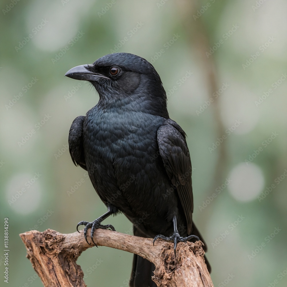 Fototapeta premium Forktailed_Drongo.