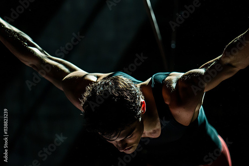 Gymnast Iron Cross: Strength, Tension, Determination