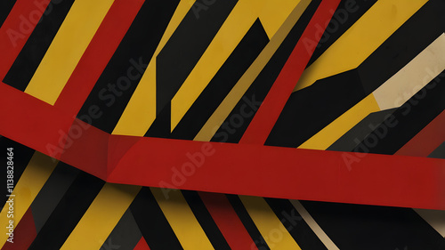 Wallpaper Mural Background combination of yellow, red and black colors that form a line pattern Torontodigital.ca