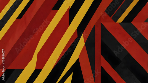 Wallpaper Mural black, red and yellow stripes background Torontodigital.ca