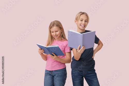 Cute little children readin...