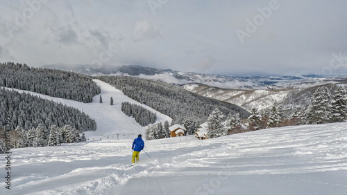 Photography Ski day at Vail Mountain in the Rocky Mountains