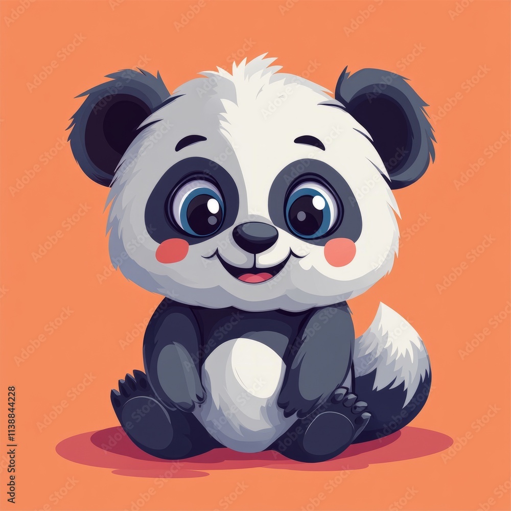 vector sticker cheerful panda, a sleepy koala, or a curious fox. Give them big, expressive eyes vector sticker cheerful panda, a sleepy koala, or a curious fox. Give them big, expressive eyes