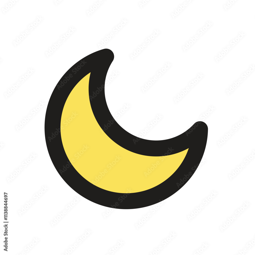 A pixelated crescent moon icon against a dark blue background, likely used as a digital symbol. A pixelated crescent moon icon against a dark blue background, likely used as a digital symbol.