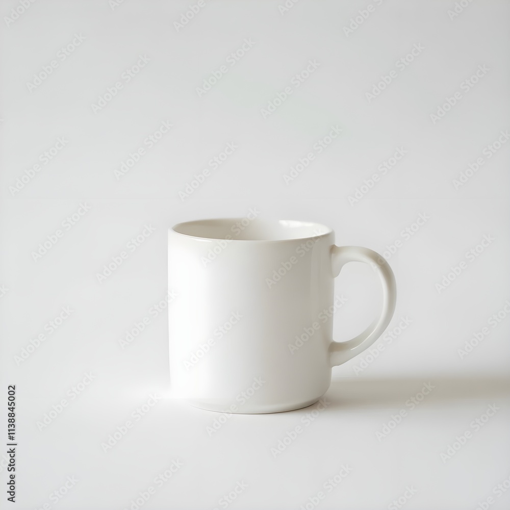 White mug on white White mug on white