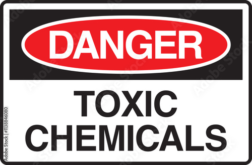 Danger Toxic Chemicals Symbol Sign Vector Stock