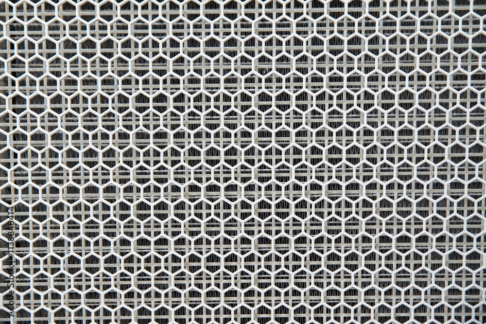 White metallic hexagonal geometric shapes background White metallic hexagonal geometric shapes background