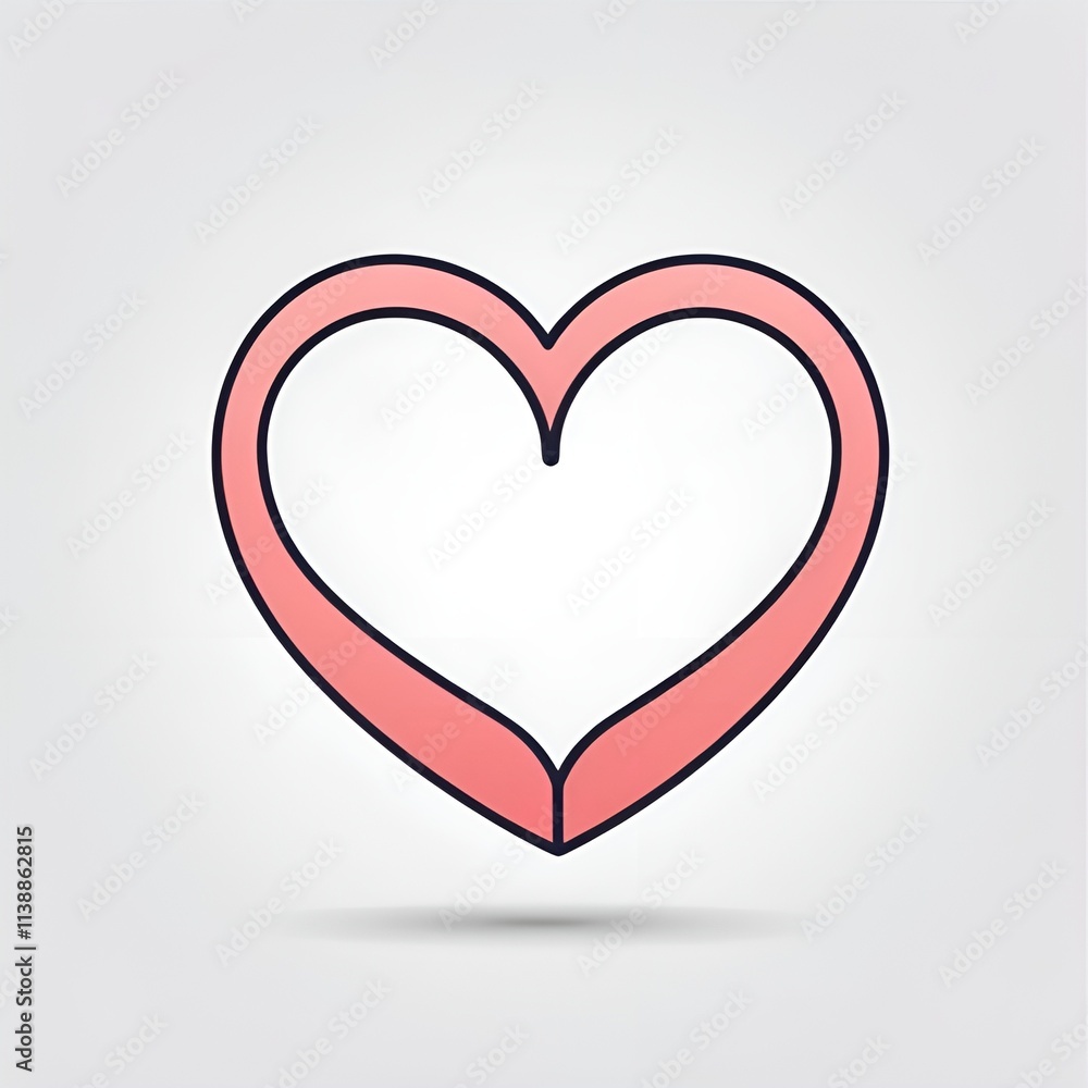 A simple heart icon symbolizing love and affection, set against a plain background. A simple heart icon symbolizing love and affection, set against a plain background.