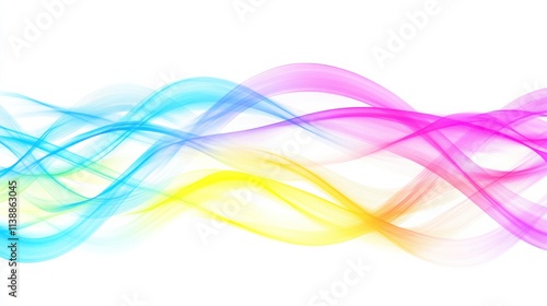 Abstract Neon Lines on a Muted Background