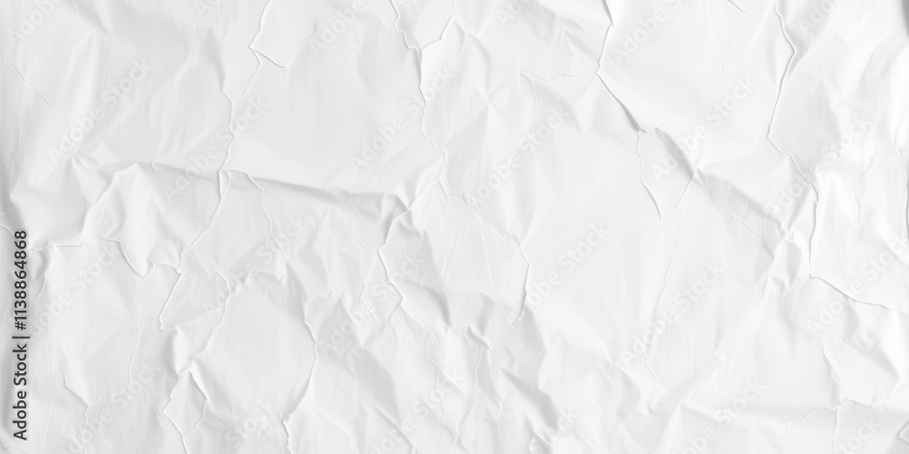 Fototapeta premium White poster with a subtle creased texture, perfect for adding a vintage or distressed look to designs, vintage, white, background