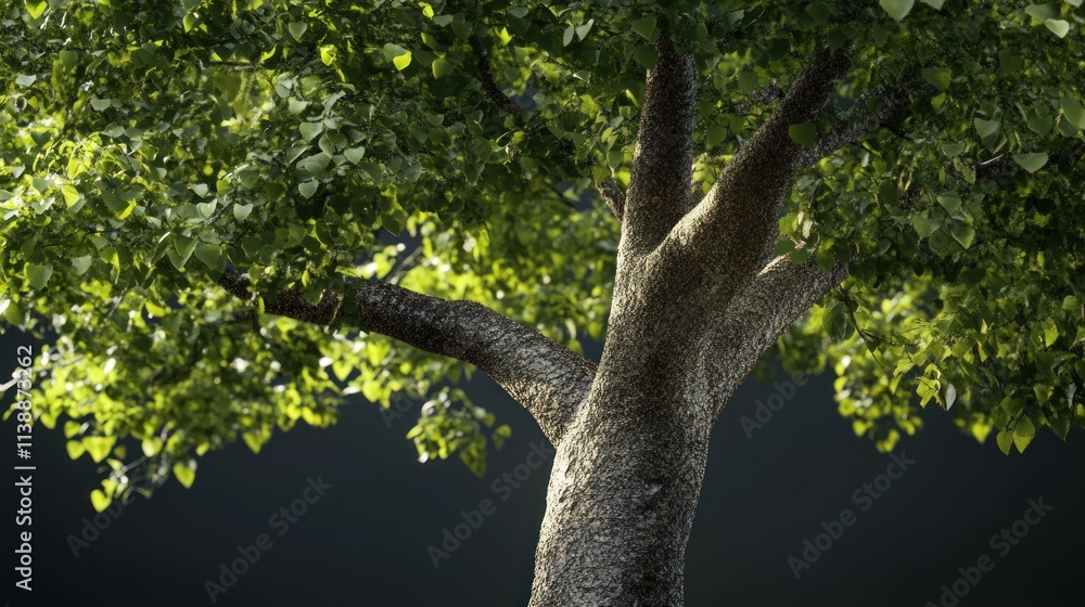 Obraz premium Majestic Tree in Sunlight: A Close-Up of Nature's Beauty