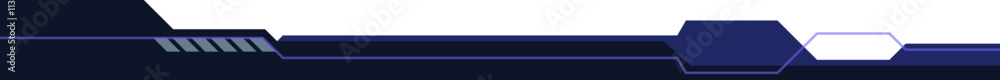 Fototapeta premium Hud Futuristic Footer
