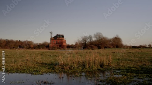 Ex RAF Greenham Common Disused Control Tower, Newbury in Berkshire photo