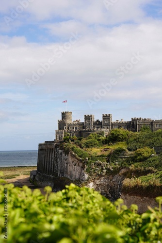 English castle by the sea