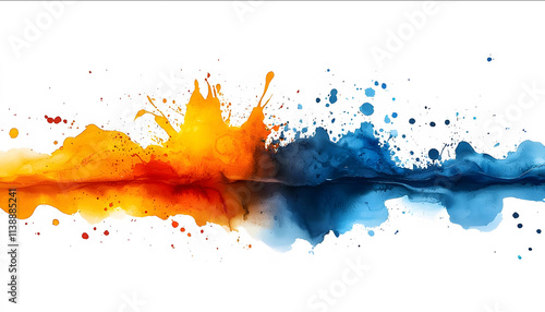 fun gravity cool creative paint splash behind green blue and orange with white background png high definition png white background photo