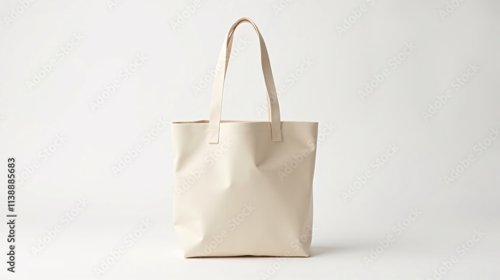 Cream-colored canvas tote bag with standard handles, standing against a clean white studio background. Soft lighting highlights the canvas texture, perfect for branding and product mockups. Cream-colored canvas tote bag with standard handles, standing against a clean white studio background. Soft lighting highlights the canvas texture, perfect for branding and product mockups.
