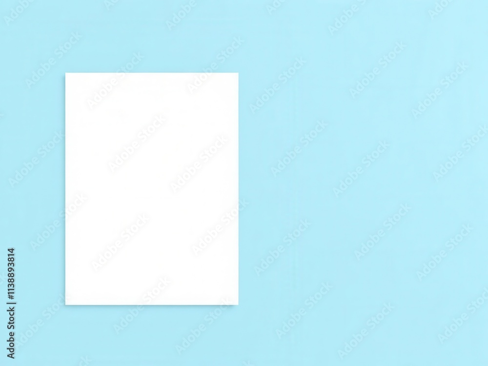A dynamic flyer mockup displaying a blank template ready for customization, promotion, poster, brochure A dynamic flyer mockup displaying a blank template ready for customization, promotion, poster, brochure