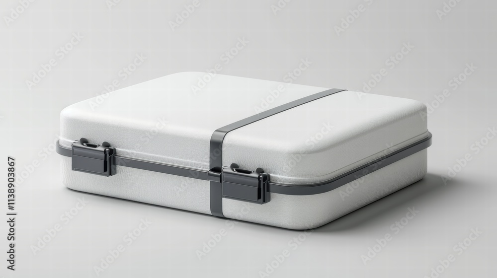 Compact folding box with easy-to-assemble tabs, isolated on a white background to emphasize its functionality and ease of use . Compact folding box with easy-to-assemble tabs, isolated on a white background to emphasize its functionality and ease of use .