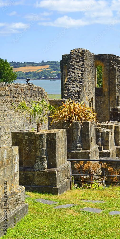 Ruins of Saint-Guenole de Landevennec Abbey is an abbey located in Landevennec, a commune on the Crozon Peninsula in Cornwall, Brittany, France