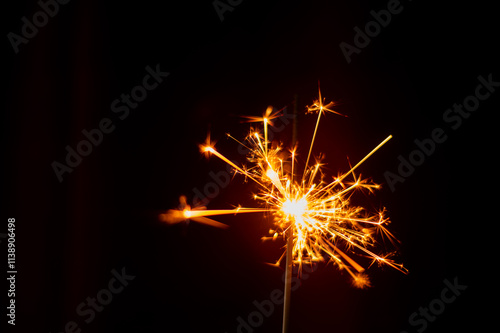 Wallpaper Mural sparkler on dark background Happy New Year Torontodigital.ca