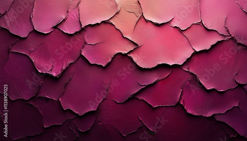 Abstract Textured Background, Pink And Purple Gradient Rough Texture With Cracked Surface, Close-Up