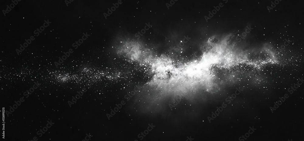 Obraz premium Bright nebula and stars in deep space.