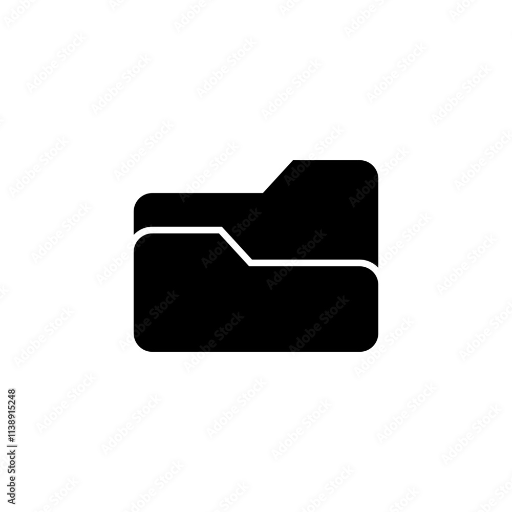Folder icon logo design. folder sign and symbol Folder icon logo design. folder sign and symbol