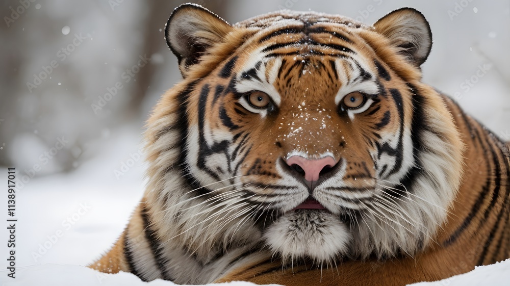 Photo of a tiger, isolated on a white background Photo of a tiger, isolated on a white background