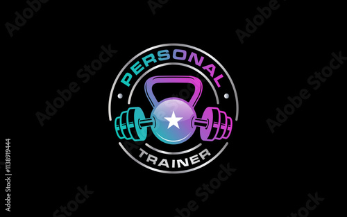 Illustration graphic vector of personal trainer logo design template