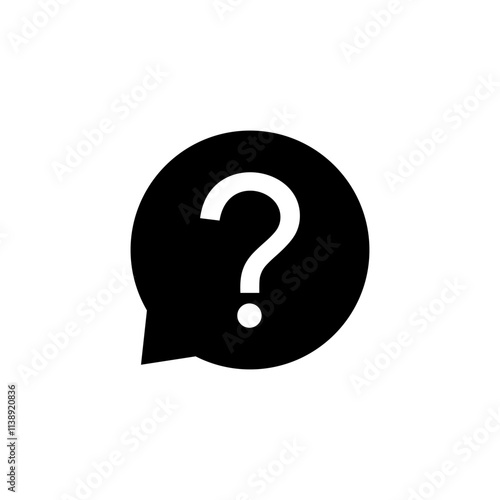 Question icon logo design. question mark sign and symbol