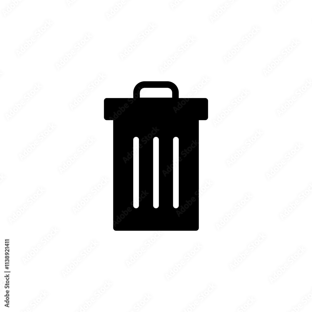 Trash icon logo design. trash can icon. delete sign and symbol. Trash icon logo design. trash can icon. delete sign and symbol.