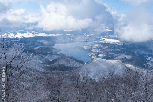 冬の野尻湖