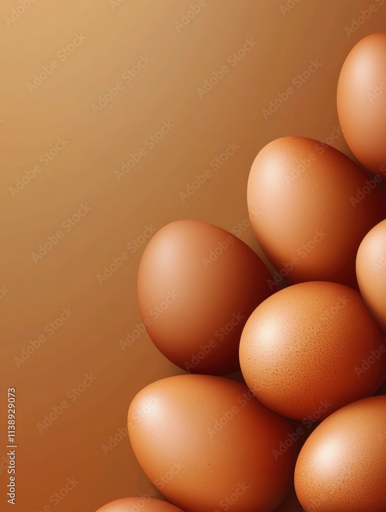 brown chicken eggs background , Poster design, realistic, HD, copy space brown chicken eggs background , Poster design, realistic, HD, copy space