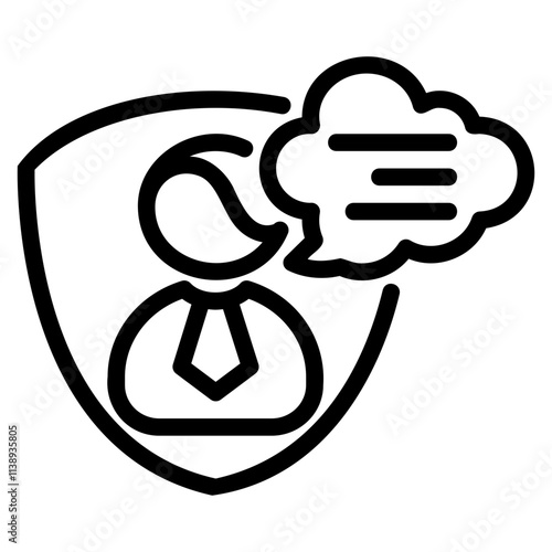 Privacy outline style icon
