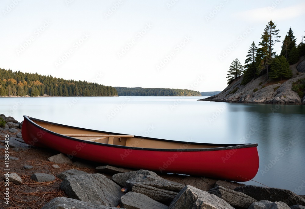 Fototapeta premium boat on lake