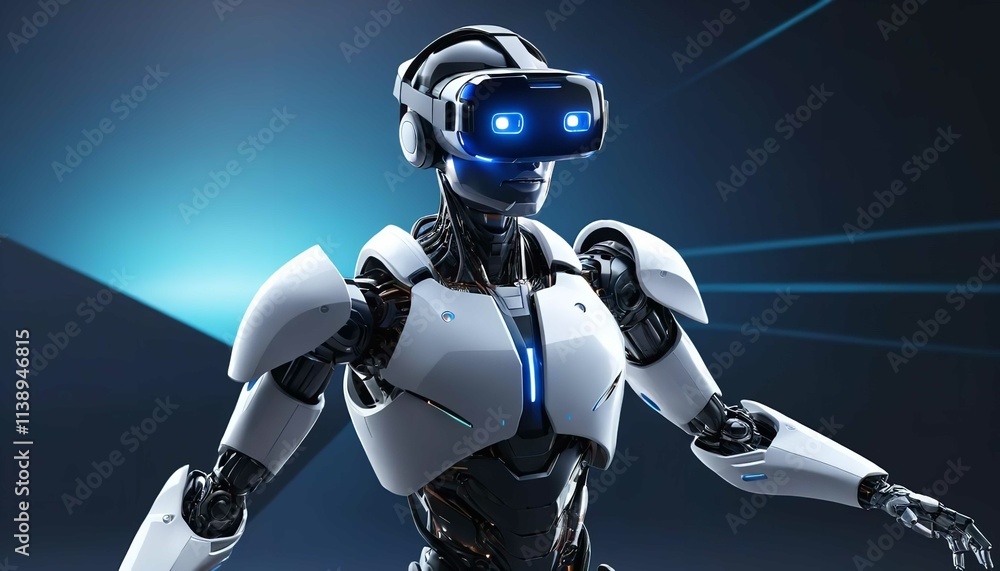 Robot with white background Robot with white background