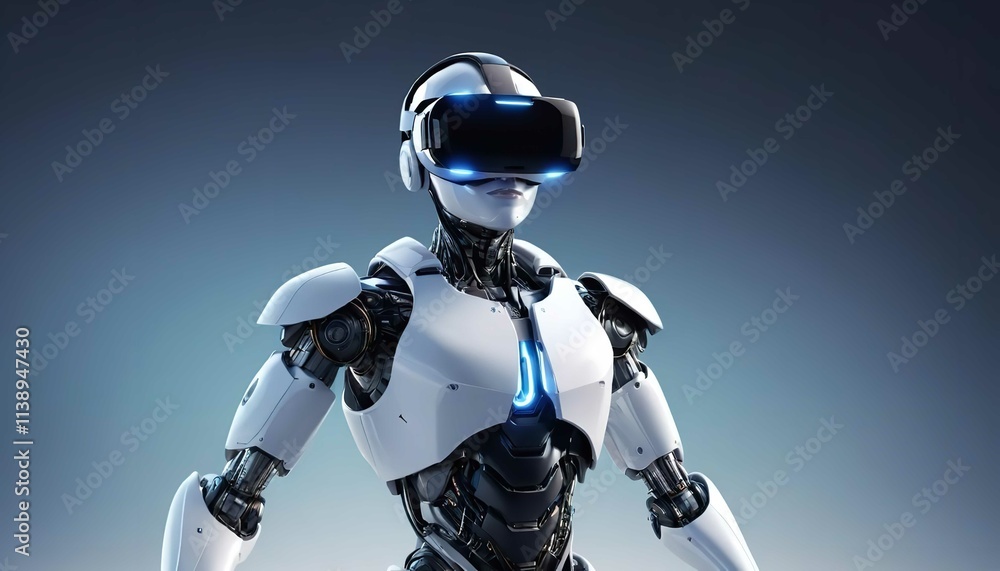 Robot with white background Robot with white background