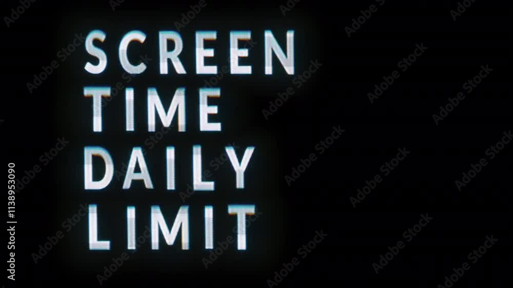 small girl watches a televisions wall with distortion on the screens small girl watches a televisions wall with distortion on the screens