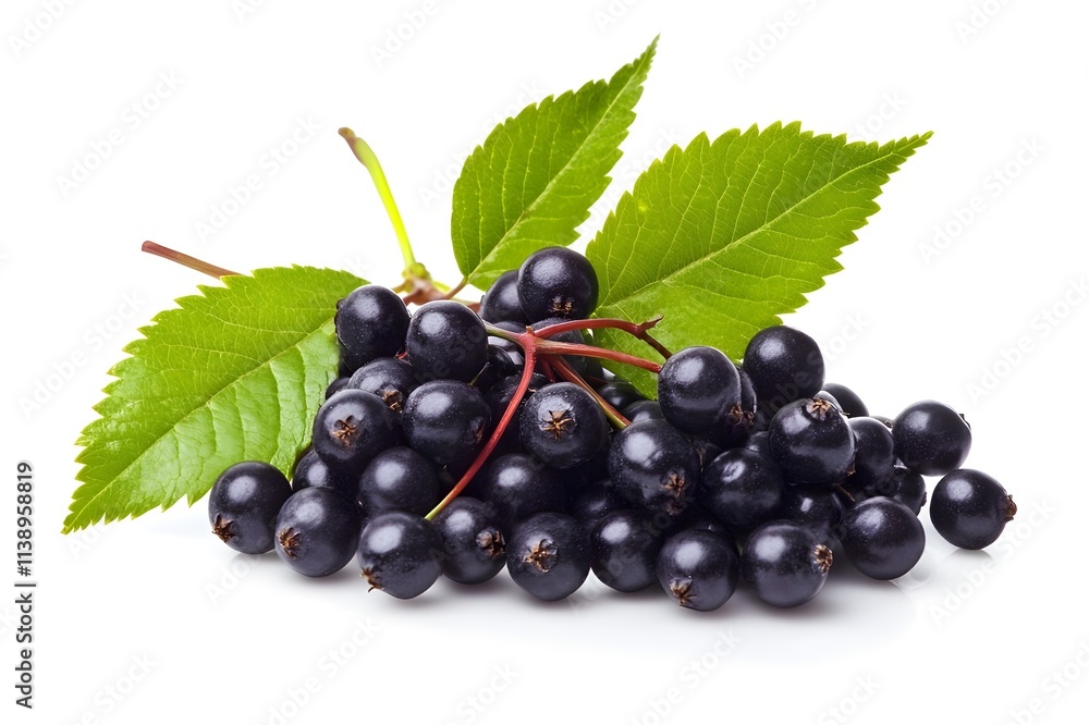 Elderberry Isolated on White Background. Elderberry Isolated on White Background.
