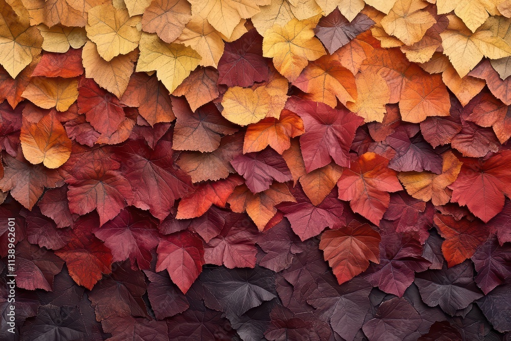 A vibrant arrangement of autumn leaves in various colors. A vibrant arrangement of autumn leaves in various colors.