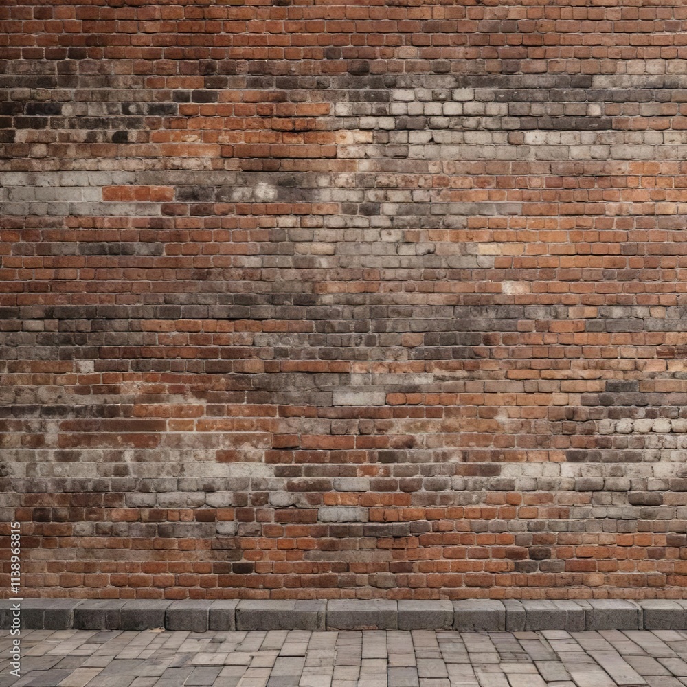 Weathered brick wall with subtle grunge texture and muted earth tones , mellow, brick Weathered brick wall with subtle grunge texture and muted earth tones , mellow, brick
