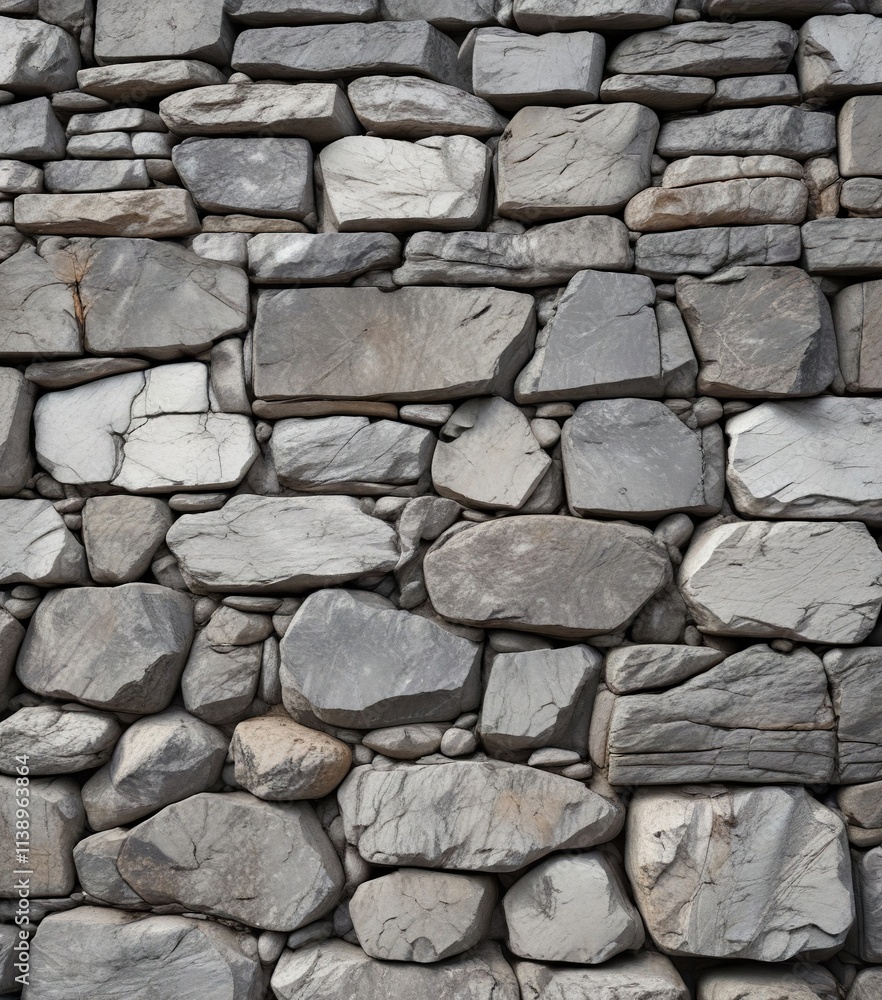 Fototapeta premium Weathered stone walls with subtle gradient in shades of grey and white, wall, white, abstract