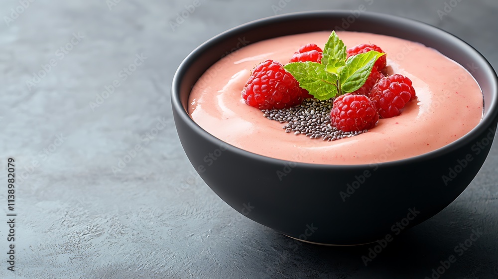 Modern raspberry chia pudding recipe bright food photography & healthy dessert ideas Modern raspberry chia pudding recipe bright food photography & healthy dessert ideas