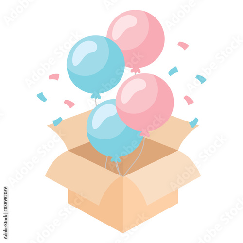 gender reveal surprise box