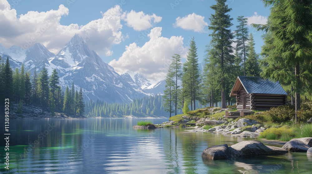 Fototapeta premium Achieve harmony in virtual workspace design with clean layouts, intuitive features, and collaborative tools for better teamwork.