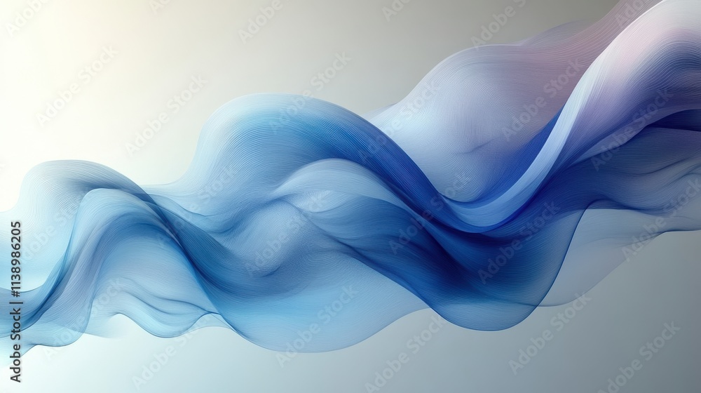 Fototapeta premium a blue and white wavy lines