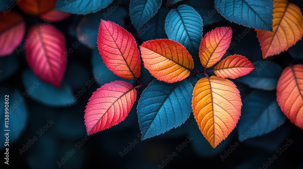 a bunch of green and red leaves a bunch of green and red leaves