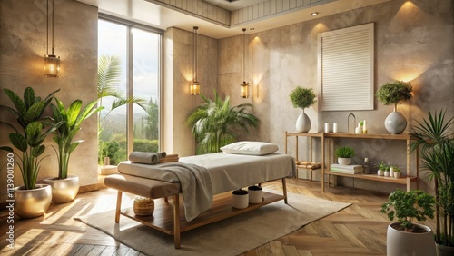 Escape to tranquility in our Ultimate Serenity Massage Room: relaxing ambiance, calming design, peaceful retreat awaits.