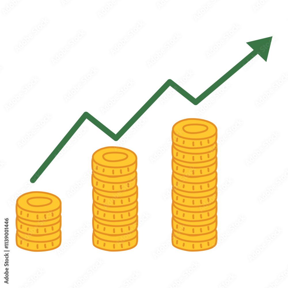 Investing Future illustration finance illustration Investing Future illustration finance illustration