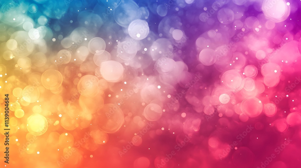 Obraz premium Abstract Colorful Bokeh Background with Bright Lights